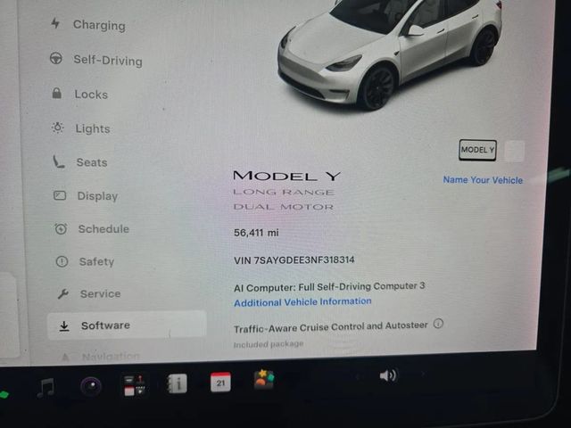 tesla model y 2022 7SAYGDEE3NF318314 image tesla model y 2022 7SAYGDEE3NF318314 image